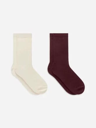 2er-Set Socken aus Seidenmischung