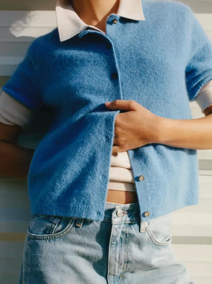 Cardigan aus Alpaka-Wollmischung