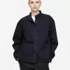 Baumwoll-Leinen-Overshirt