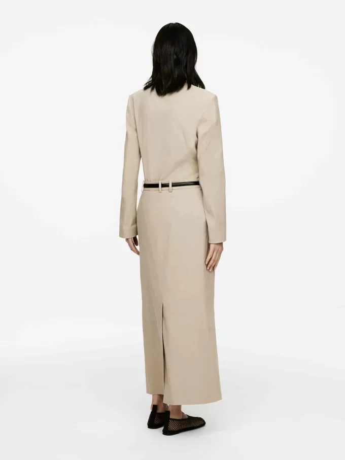 Baumwoll-Leinen-Rock