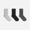 Baumwollrippsocken im 3er-Set
