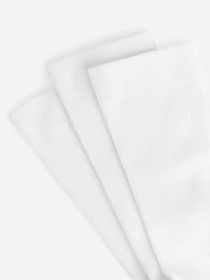 Baumwollrippsocken im 3er-Set