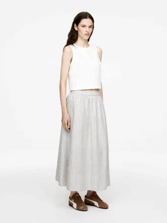 Baumwollrock in A-Linie