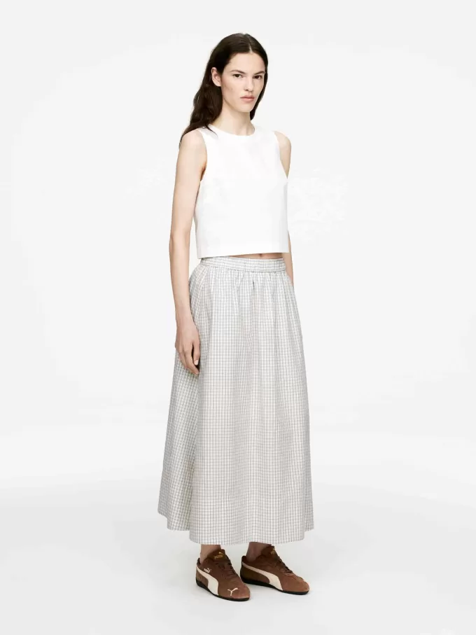 Baumwollrock in A-Linie