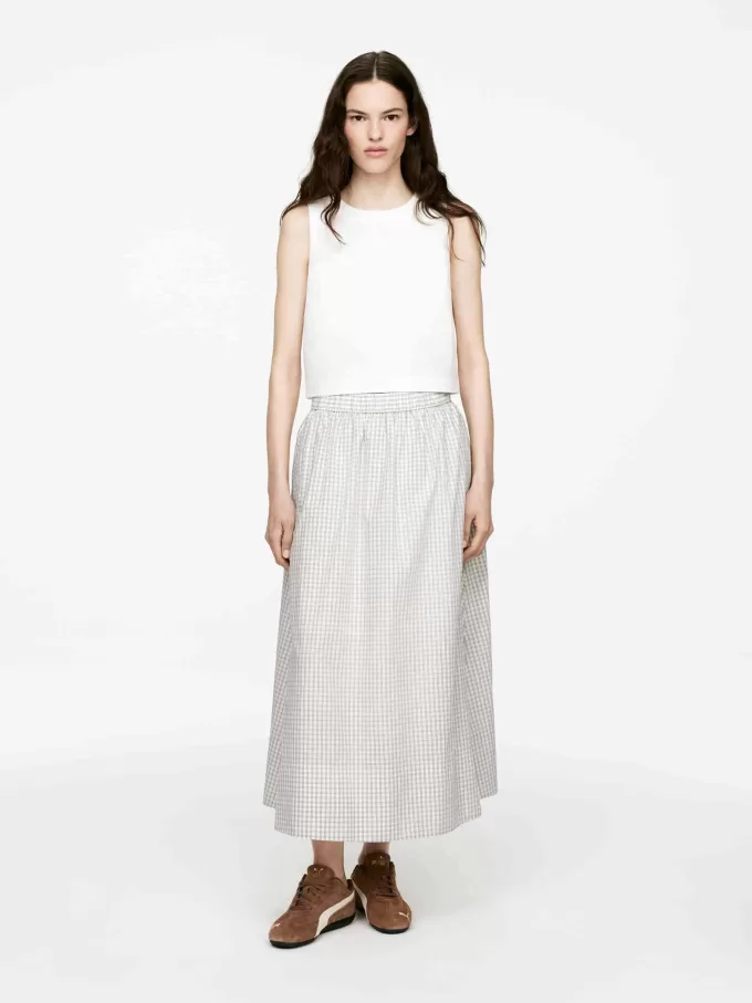 Baumwollrock in A-Linie