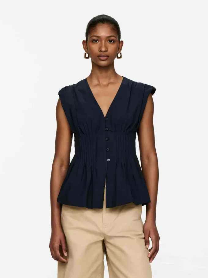 Biesenoberteil mit Blasensaum