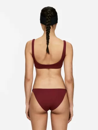Bikini Slip mit niedriger Taille Dunkelrot 1258176001001 1 330x440 - Bikini-Slip mit niedriger Taille