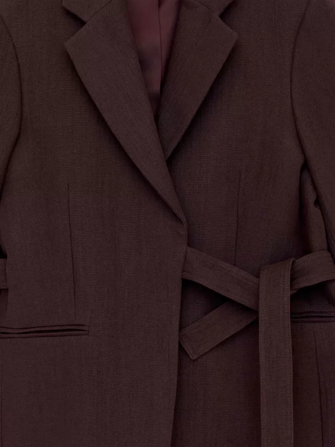 Blazer aus Baumwoll-Leinen