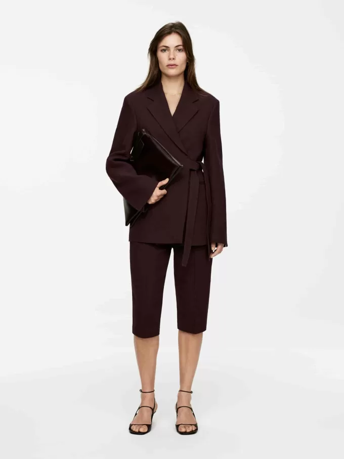 Blazer aus Baumwoll-Leinen