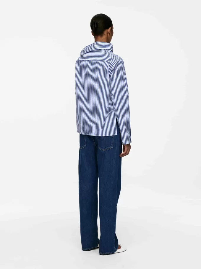 Bluse mit Umschlagkragen