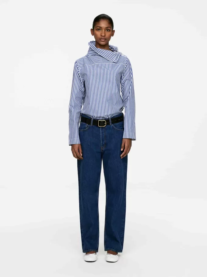 Bluse mit Umschlagkragen