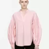 Bluse mit voluminösen Ärmeln