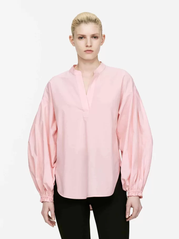 Bluse mit voluminösen Ärmeln