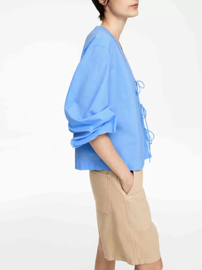 Bluse zum Binden vorn