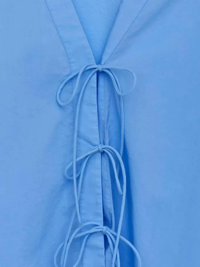 Bluse zum Binden vorn