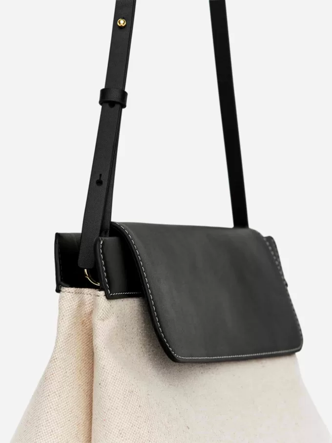 Canvas-Ledertasche