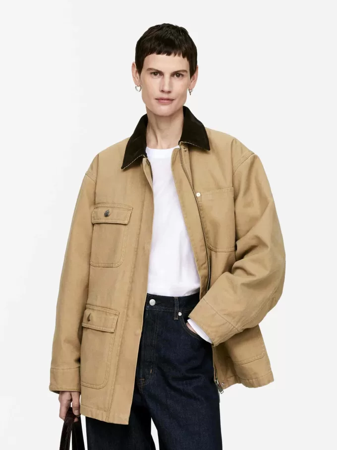 Gefütterte Canvas-Jacke