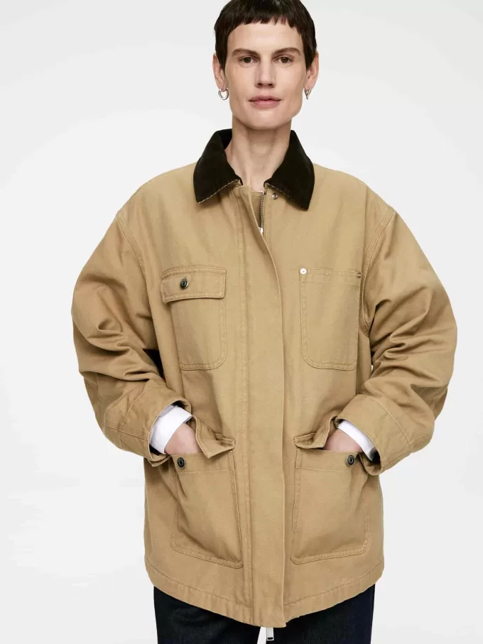 Gefütterte Canvas-Jacke