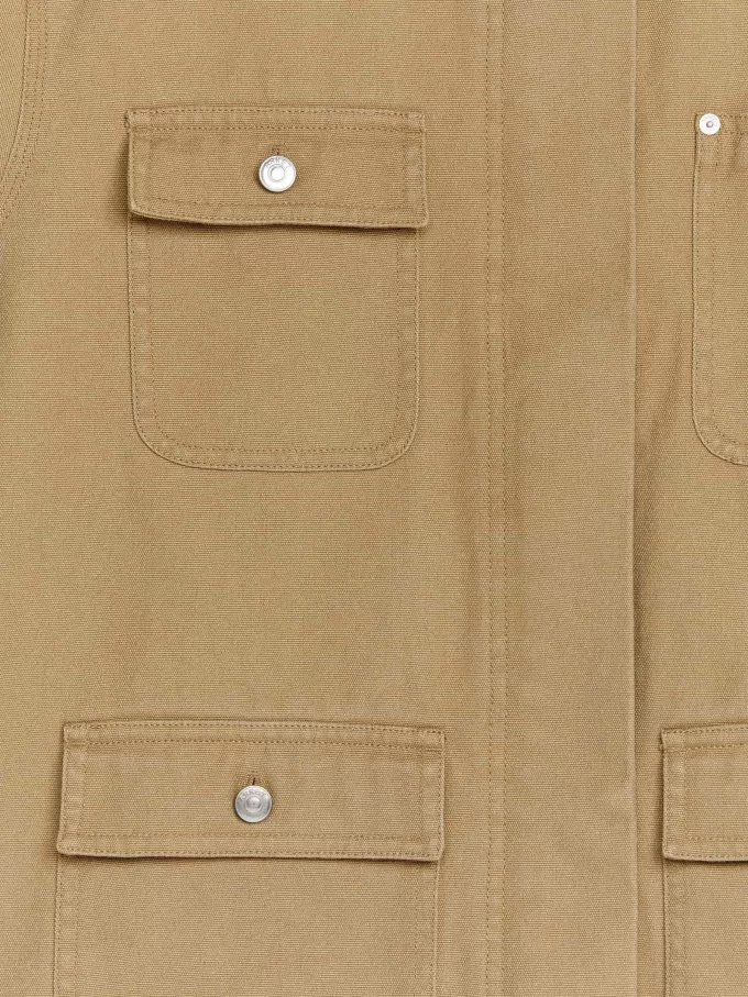 Gefütterte Canvas-Jacke