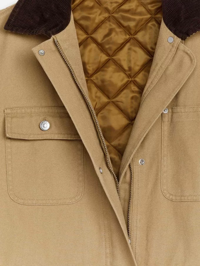 Gefütterte Canvas-Jacke