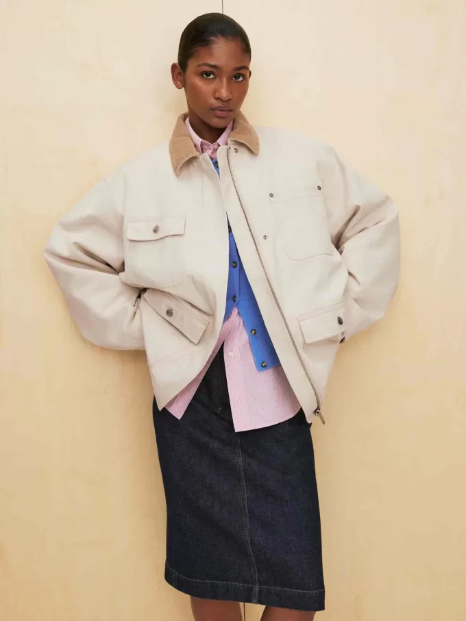 Übergroßes Baumwollhemd