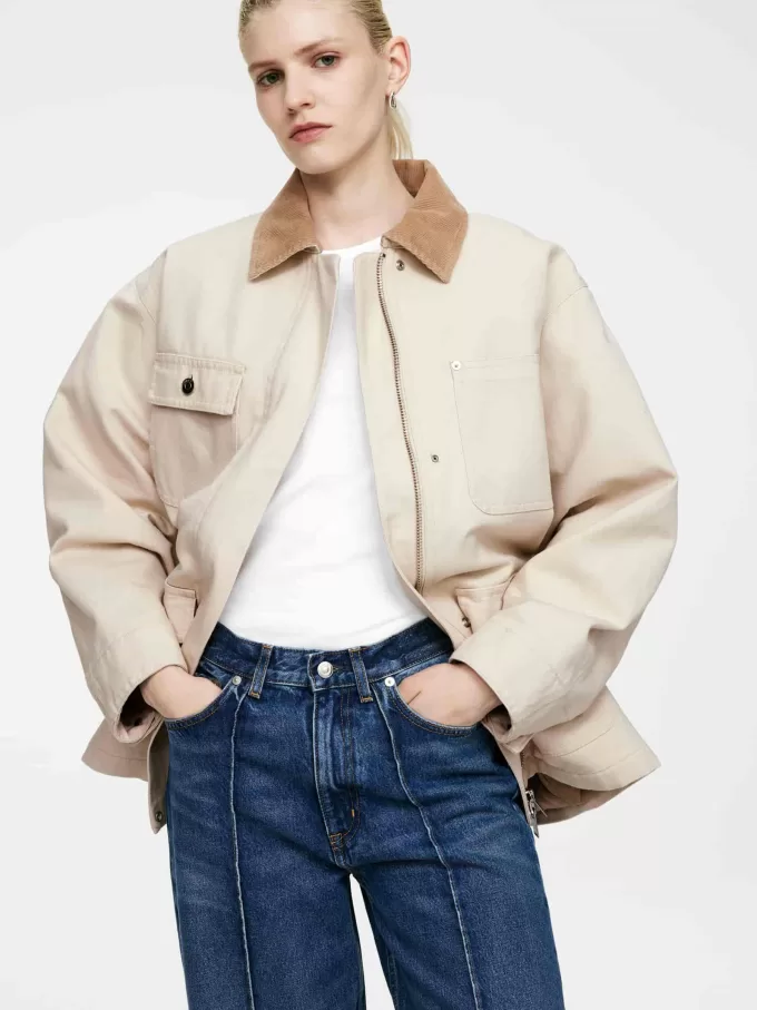 Gefütterte Canvas-Jacke