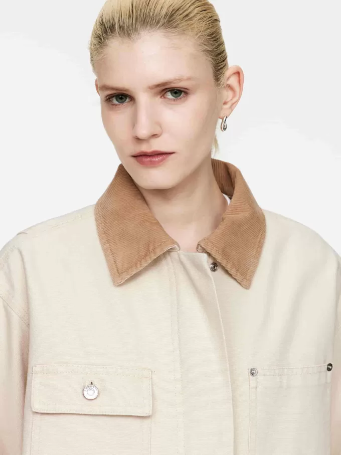 Gefütterte Canvas-Jacke