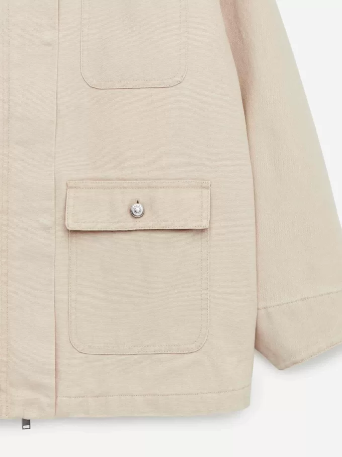 Gefütterte Canvas-Jacke