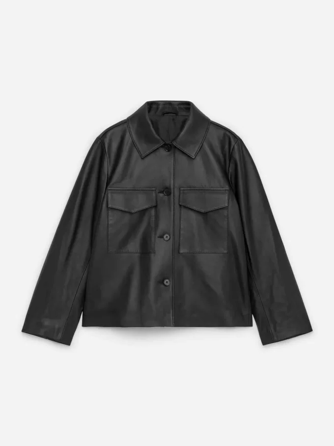 Gefütterte Lederjacke Gefütterte Lederjacke