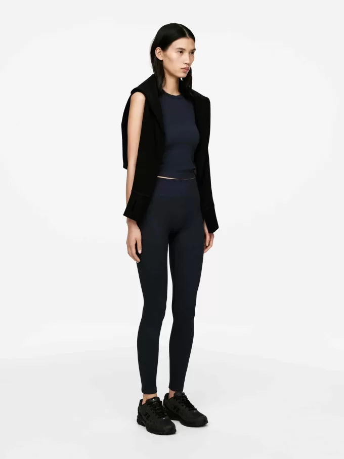 Gerippte nahtlose Strumpfhose