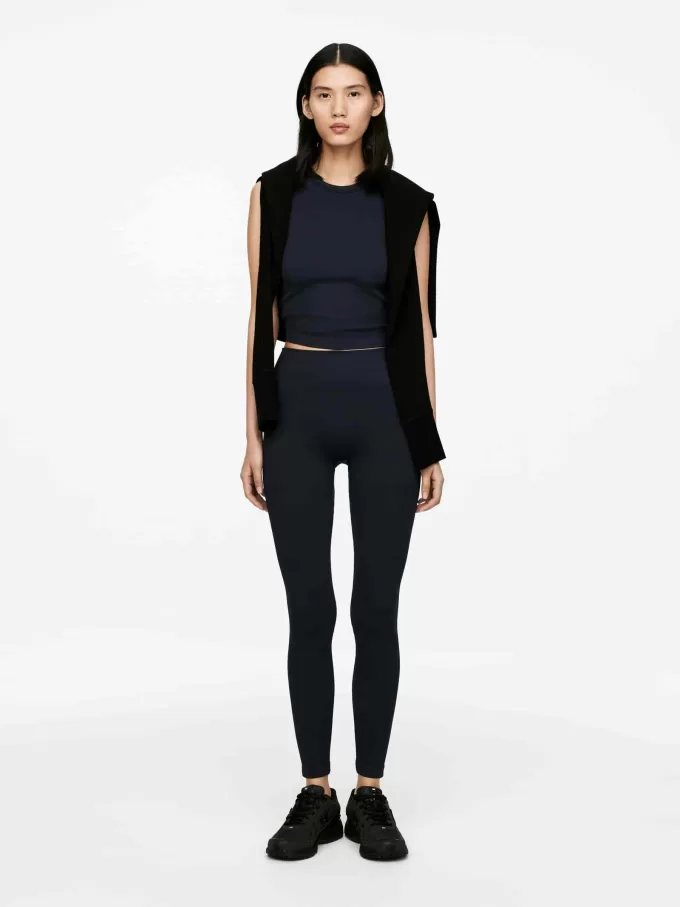 Gerippte nahtlose Strumpfhose