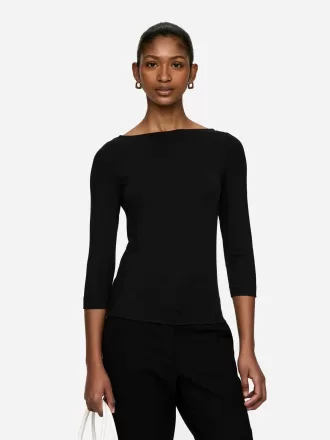 Geripptes Oberteil aus Lyocell