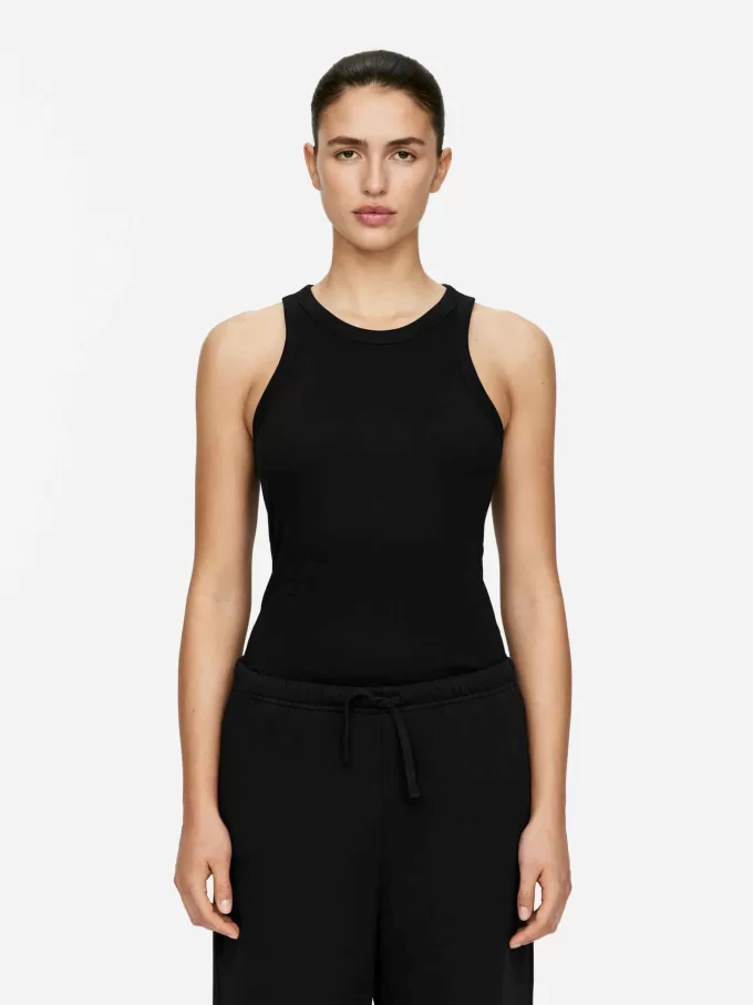 Geripptes Racer-Tanktop Geripptes Racer-Tanktop