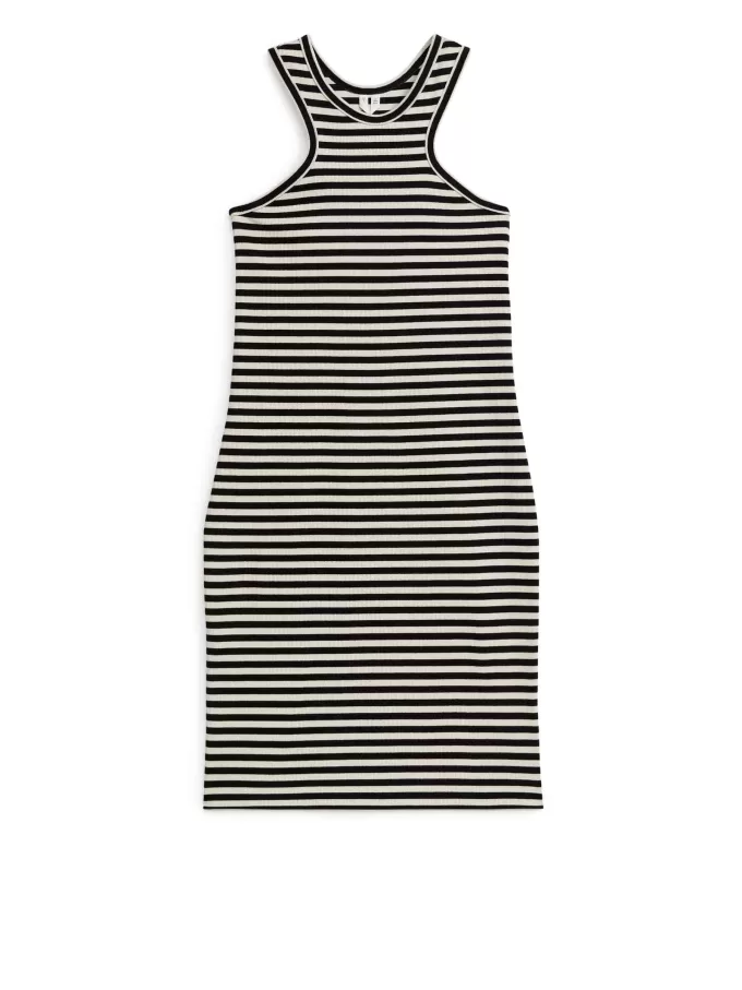 Geripptes Tankkleid