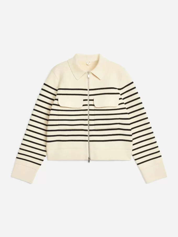 Gestrickte Baumwolljacke