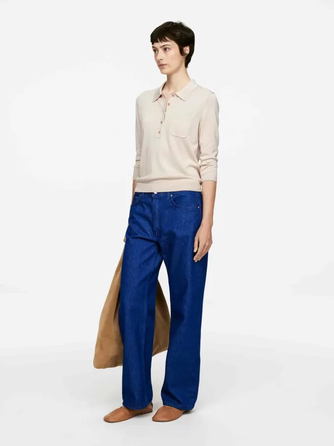 Gestricktes Poloshirt Gestricktes Poloshirt