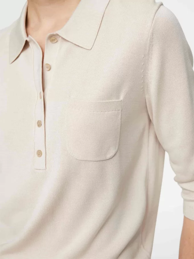 Gestricktes Poloshirt Gestricktes Poloshirt