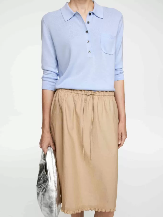 Gestricktes Poloshirt