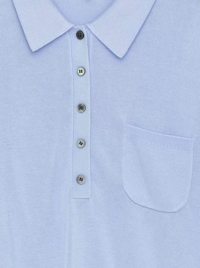 Gestricktes Poloshirt