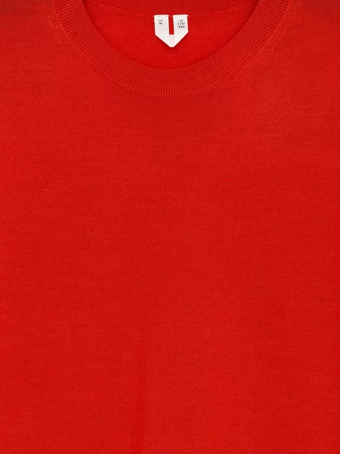 Gestricktes T-Shirt aus Merinowolle