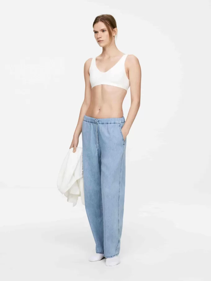 Jeanshose mit Kordelzug