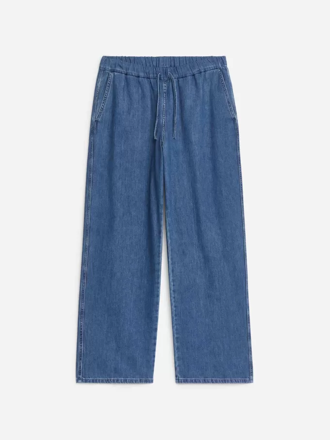 Jeanshose mit Kordelzug