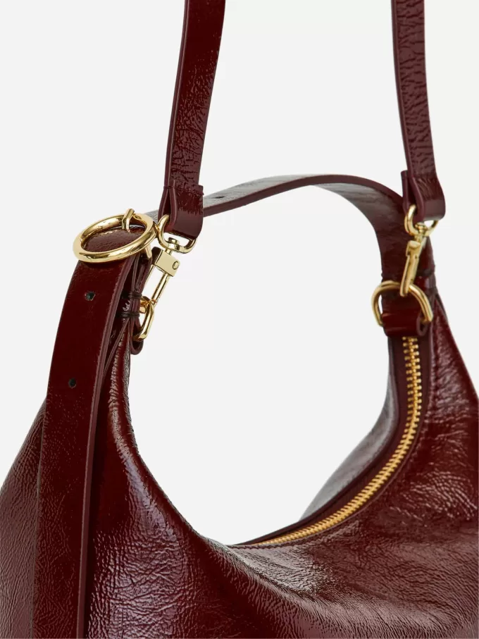 Kastenförmige Ledertasche