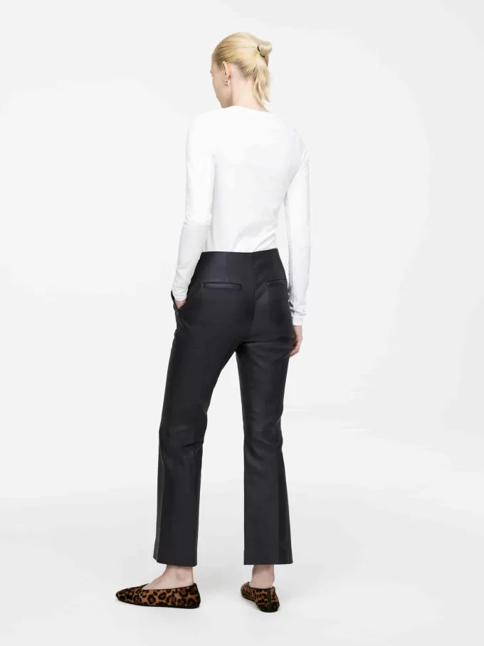 Kick-Flare-Lederhose