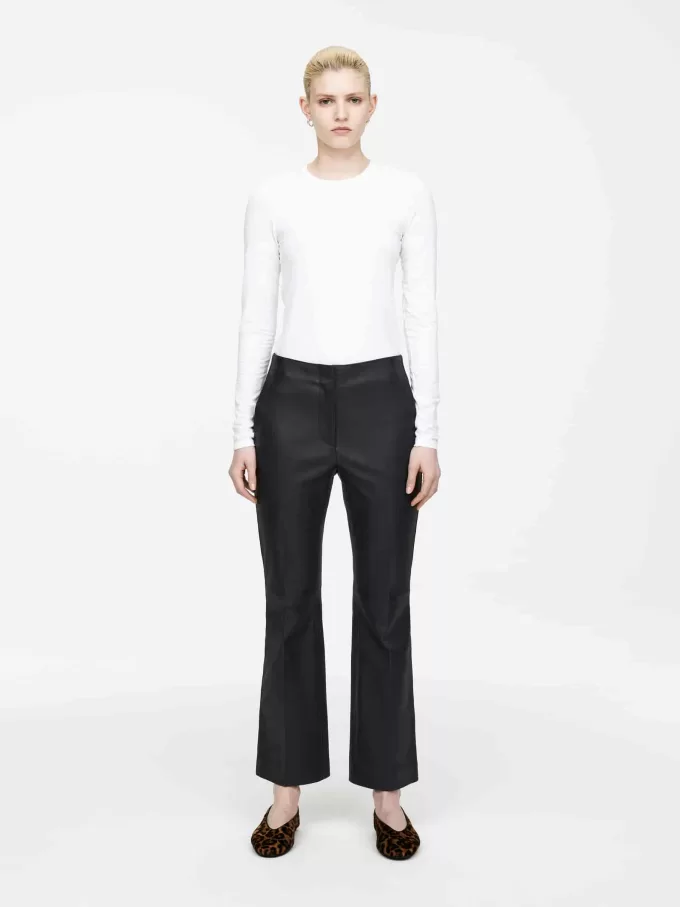 Kick-Flare-Lederhose