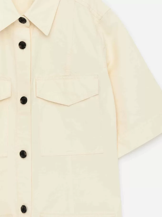 Kleid aus Leinen-Baumwolle Kleid aus Leinen-Baumwolle