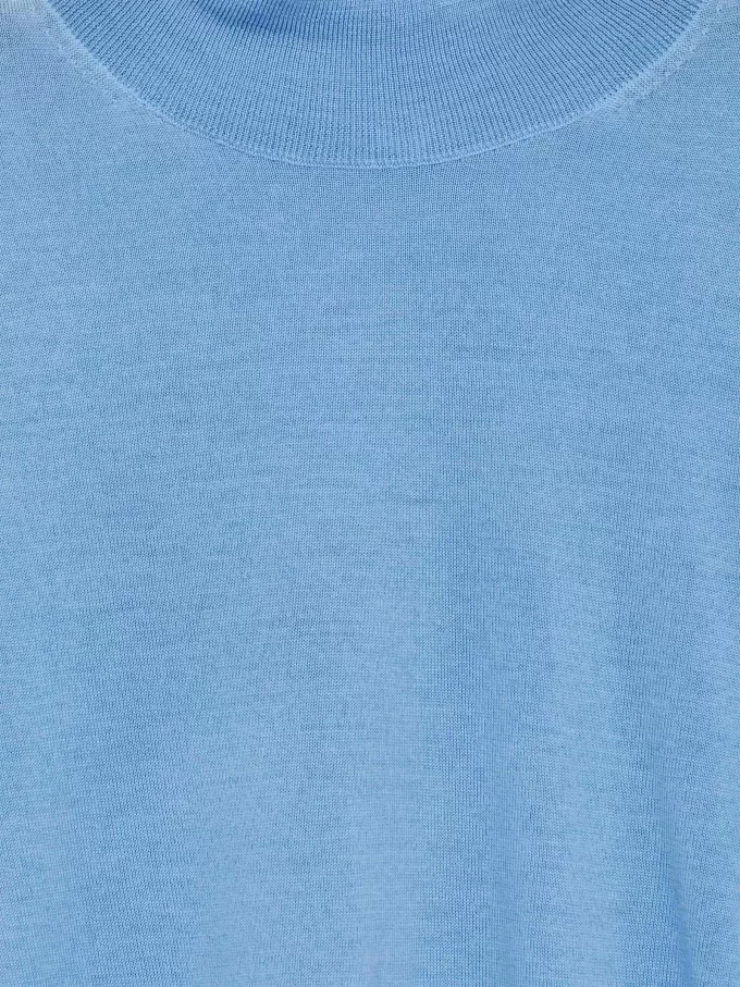 Kurzärmliger Rollkragenpullover