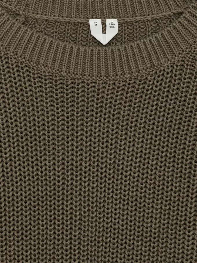 Kurzarm-Top aus Rippstrick