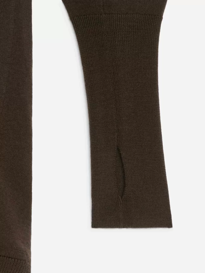 Langärmliges Merino-Top