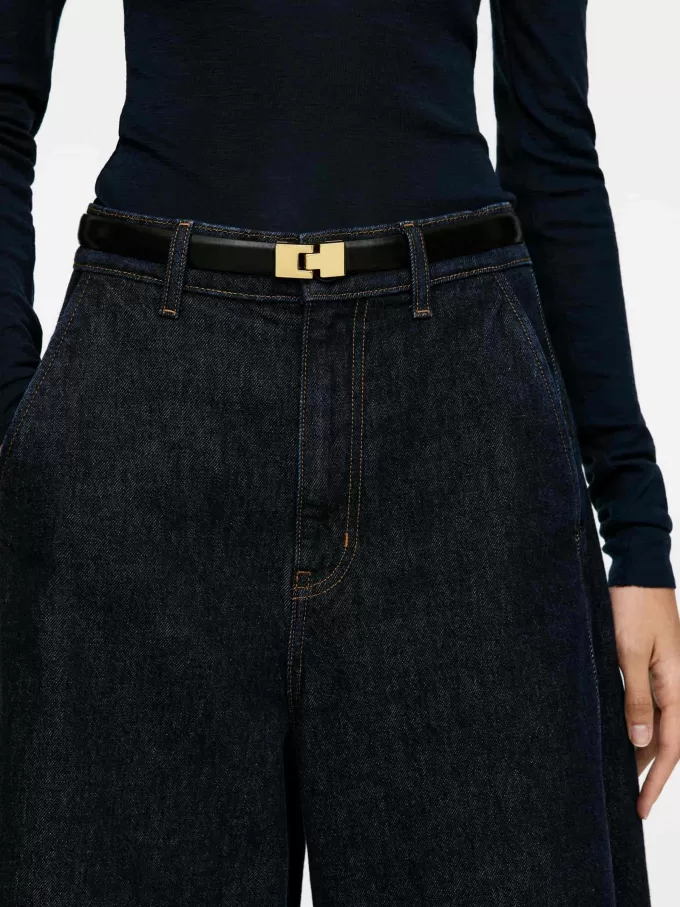 Ledergürtel mit Schnalle Ledergürtel mit Schnalle